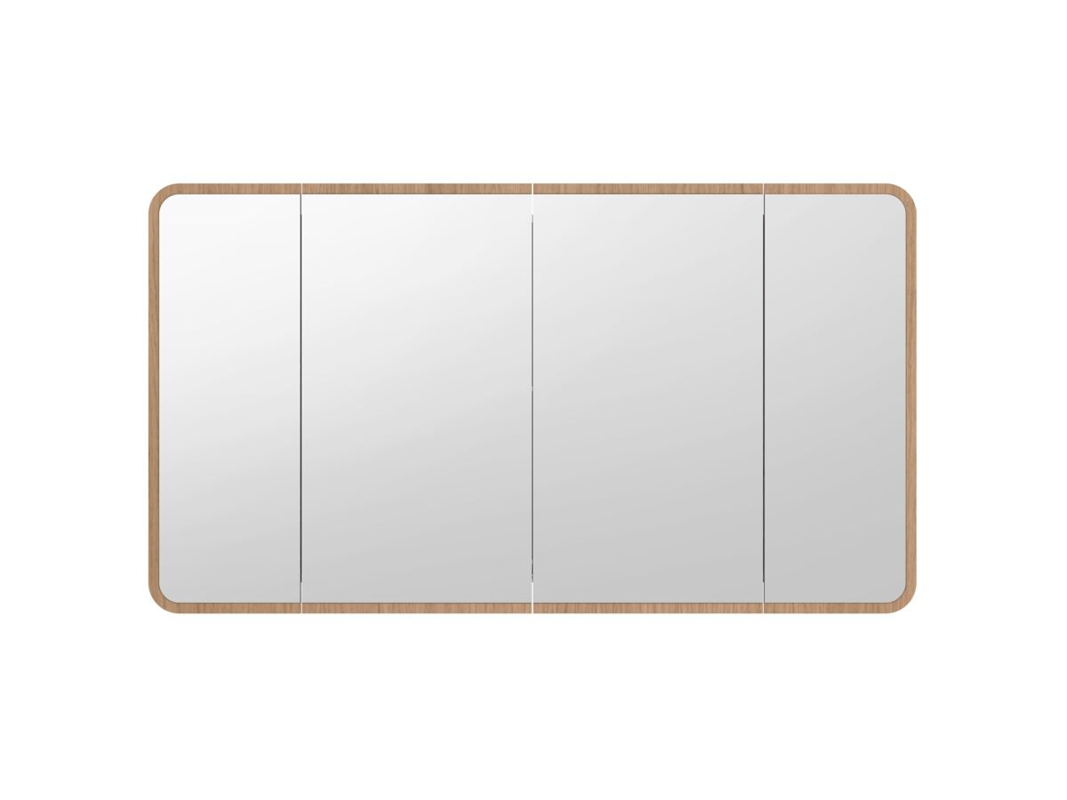 Supporting Image - Kado Lux Framed 4 Door Mirror Shaving Cabinet 1500mm x 840mm