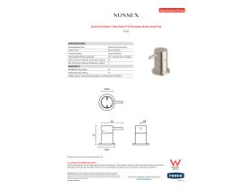Specification Sheet - Scala Hob Basin / Sink Mixer PVD Brushed Nickel Lead Free