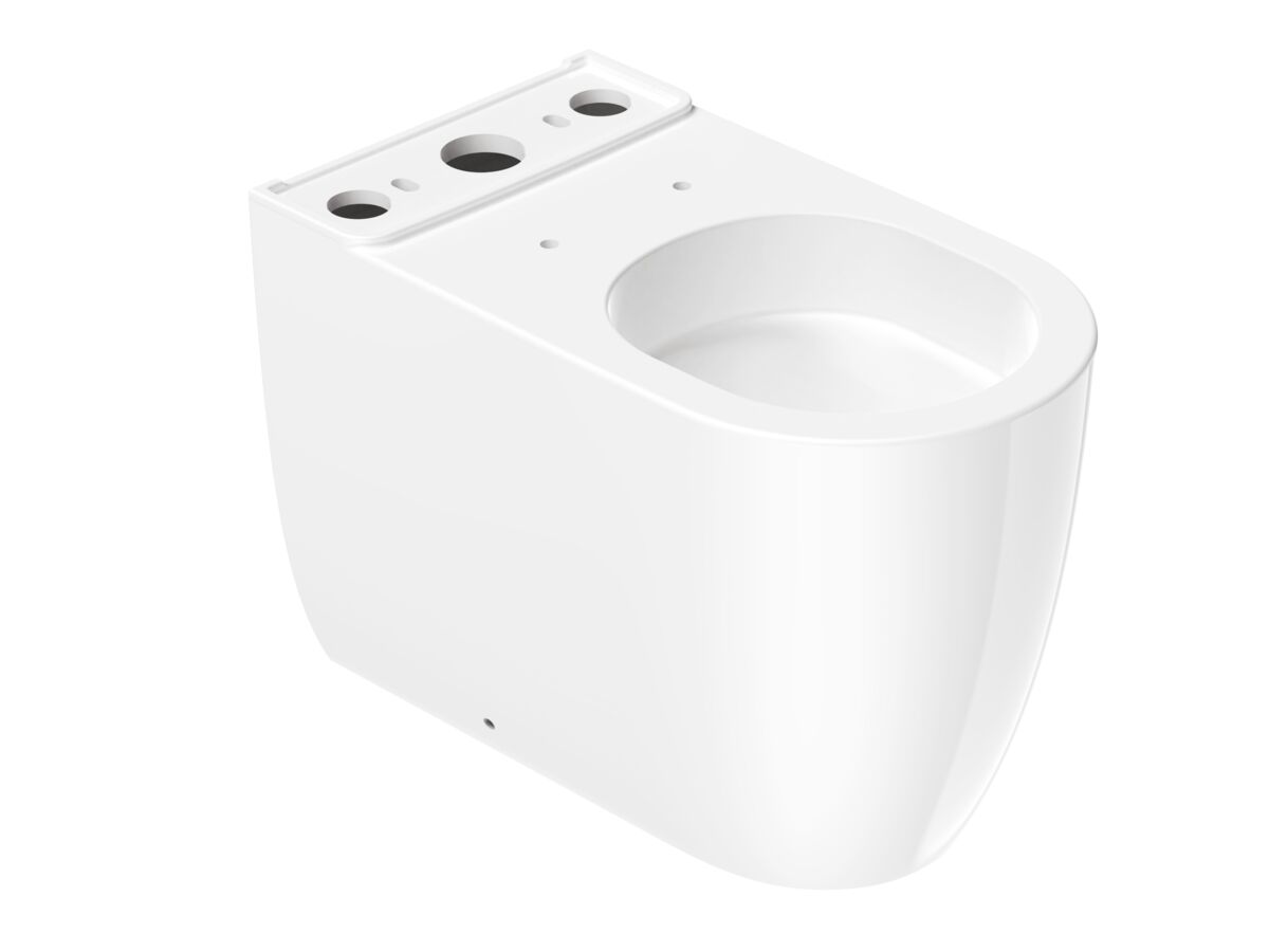 Hero - Kado Lussi Close Coupled Back to Wall Rimless Overheight Back Inlet Pan White (4 Star)