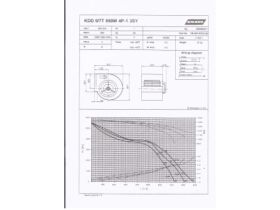 Specification Sheet - Kruger Centrifugal Fan KDD 9-7T550W4P-1 3S