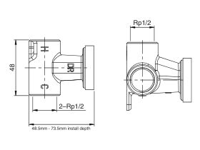 Mizu Drift/Silk Shower Mixer Inwall Body