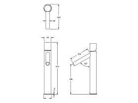 Sussex Pure Extended Basin Mixer Tap (6 Star)