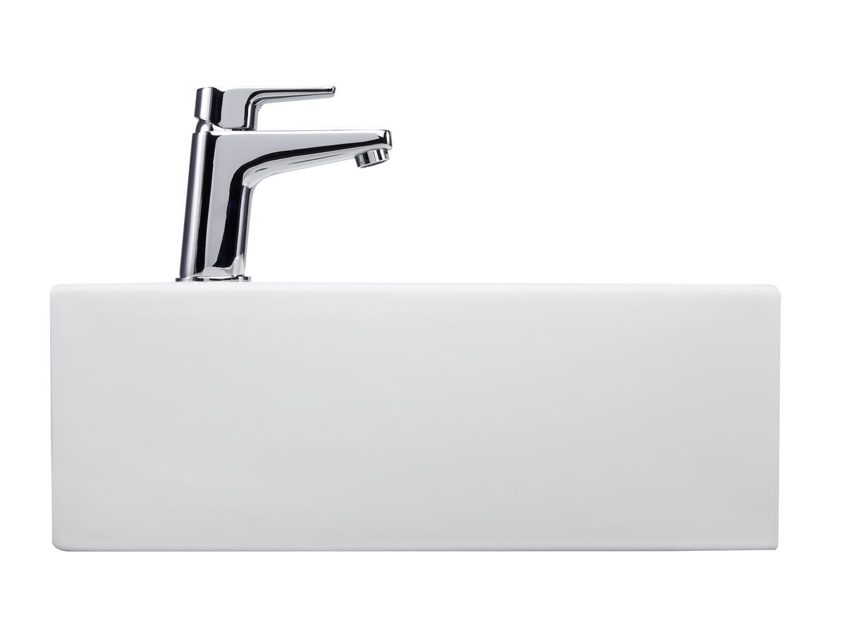 Posh Solus Wall Basin Only 510 x 410 1 Taphole White