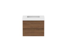 Hero - Posh Domaine 750mm Wall Hung Twin Vanity Unit All-Drawer 90mm Top