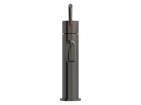 Supporting Image 2 - Mizu Drift Basin Mixer Curved Spout with Extended Lever Tap Brushed Gunmetal (6 Star) Lead Free