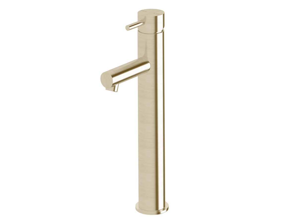 Sussex Scala Extended Basin Mixer Tap LUX PVD Brushed Platinum Gold (5 Star)