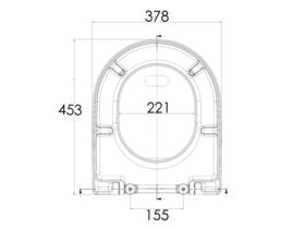 LAUFEN Pro A Soft Close Toilet Seat White / Chrome