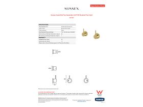 Specification Sheet - Sussex Scala Wall Top Assembly LUX PVD Brushed Pure Gold