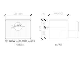 ISSY Halo III Vanity Unit with One Soft Close Drawer and Internal Shelf, with Handle 601-800widex400-500deepx450high