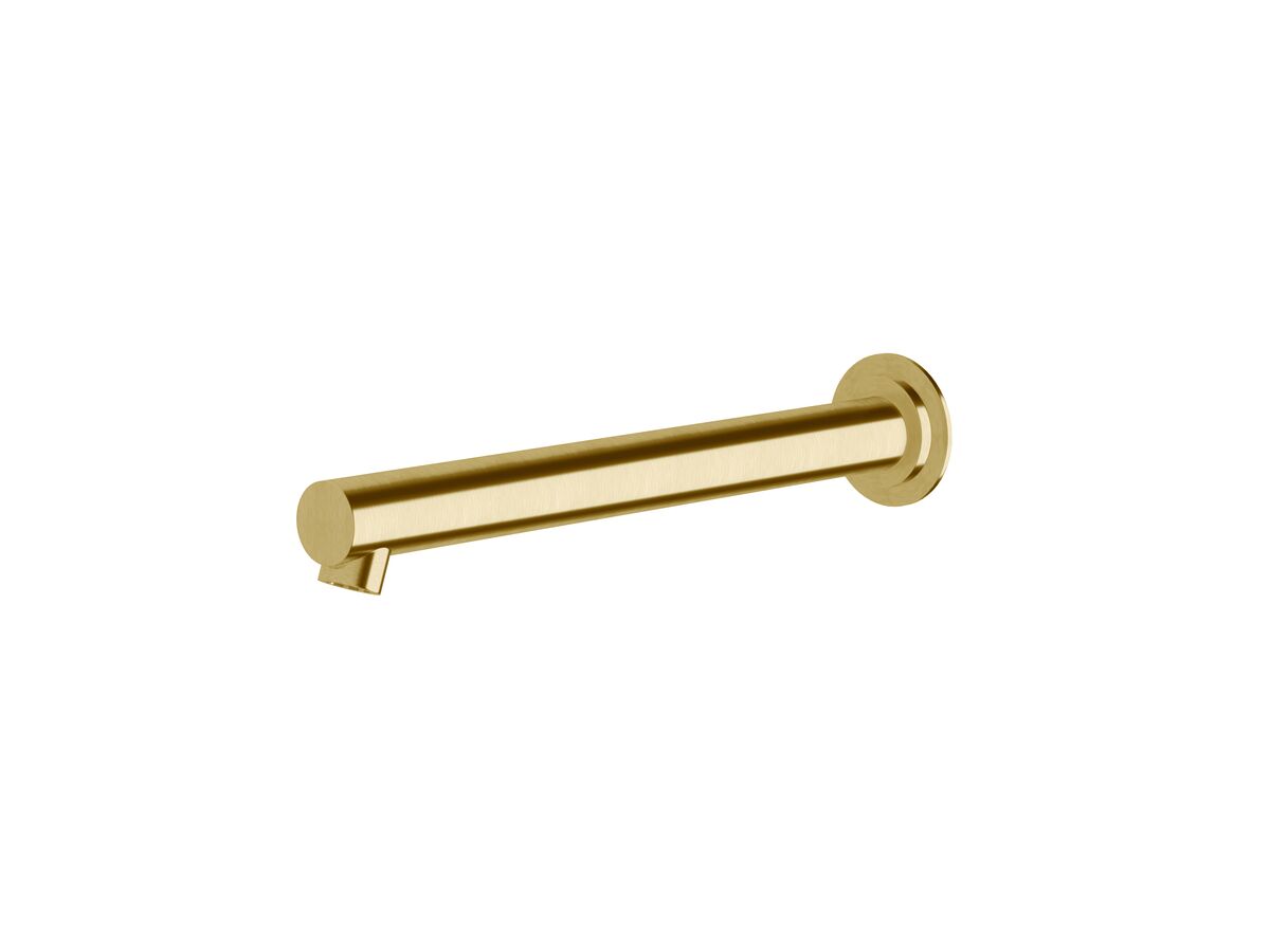 Sussex Scala Bath Wall Outlet 250mm LUX PVD Brushed Pure Gold
