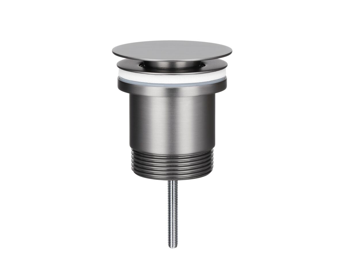 Mizu Drift Universal DN40 Flat Pop Up Plug & Waste Brushed Gunmetal
