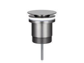 Mizu Drift Universal DN40 Flat Pop Up Plug & Waste Brushed Gunmetal
