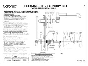 Installation Instructions - Caroma Elegance II Laundry Set (4 Star)