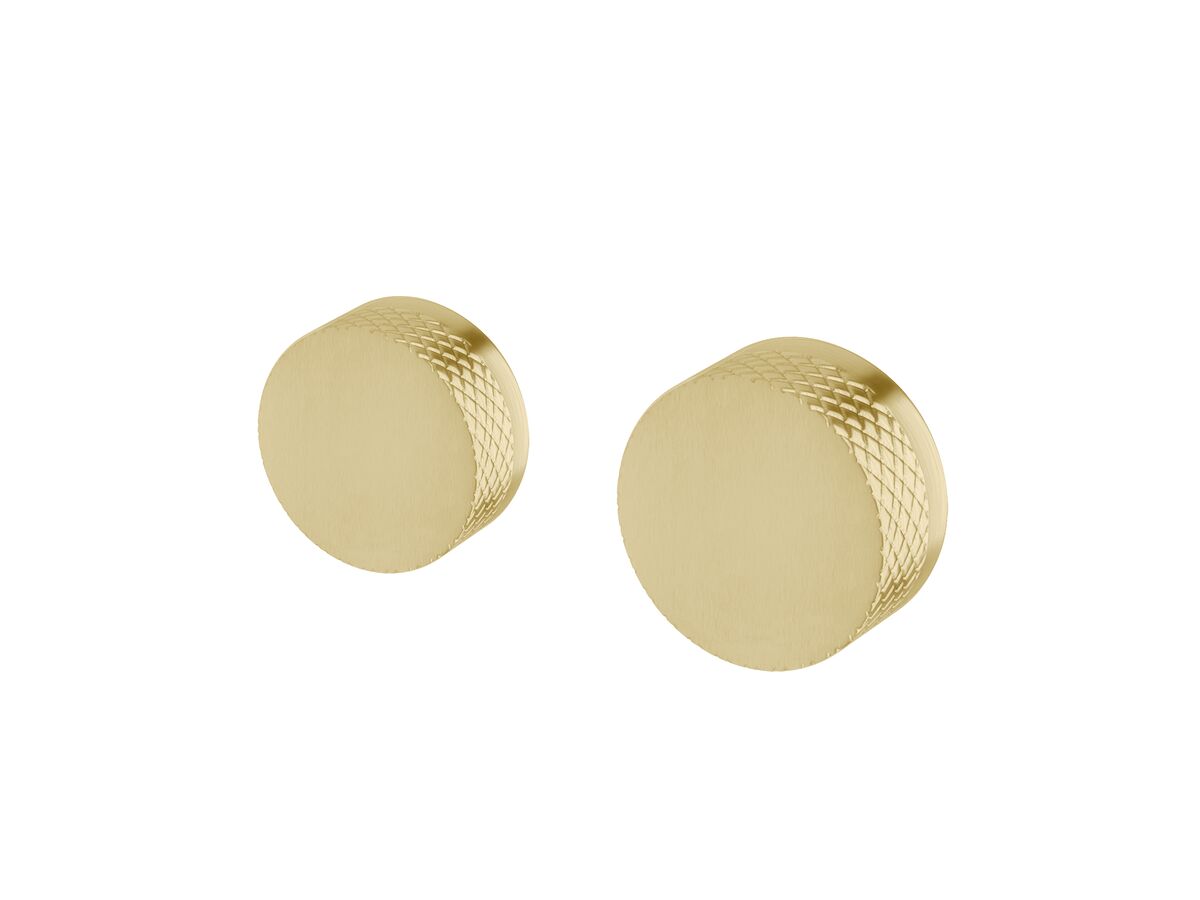 Sussex Pure Progressive Mixer Tap Diverter System Right Hand with Diamond Textured Handle Right Hand PVD Brushed Gold