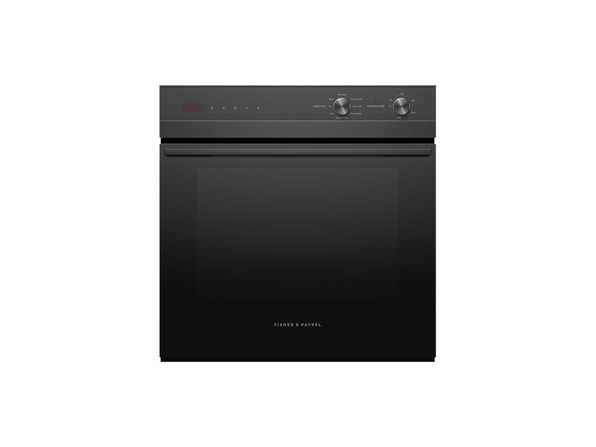 Fisher & Paykel OB60SC7CEB1 60cm Series 5 Contemporary Oven with 7 Functions Black Glass