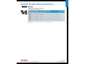 Capacity Data - Secop Hermetic Reciprocating Compressors R134a Low & Medium Temperature Applications