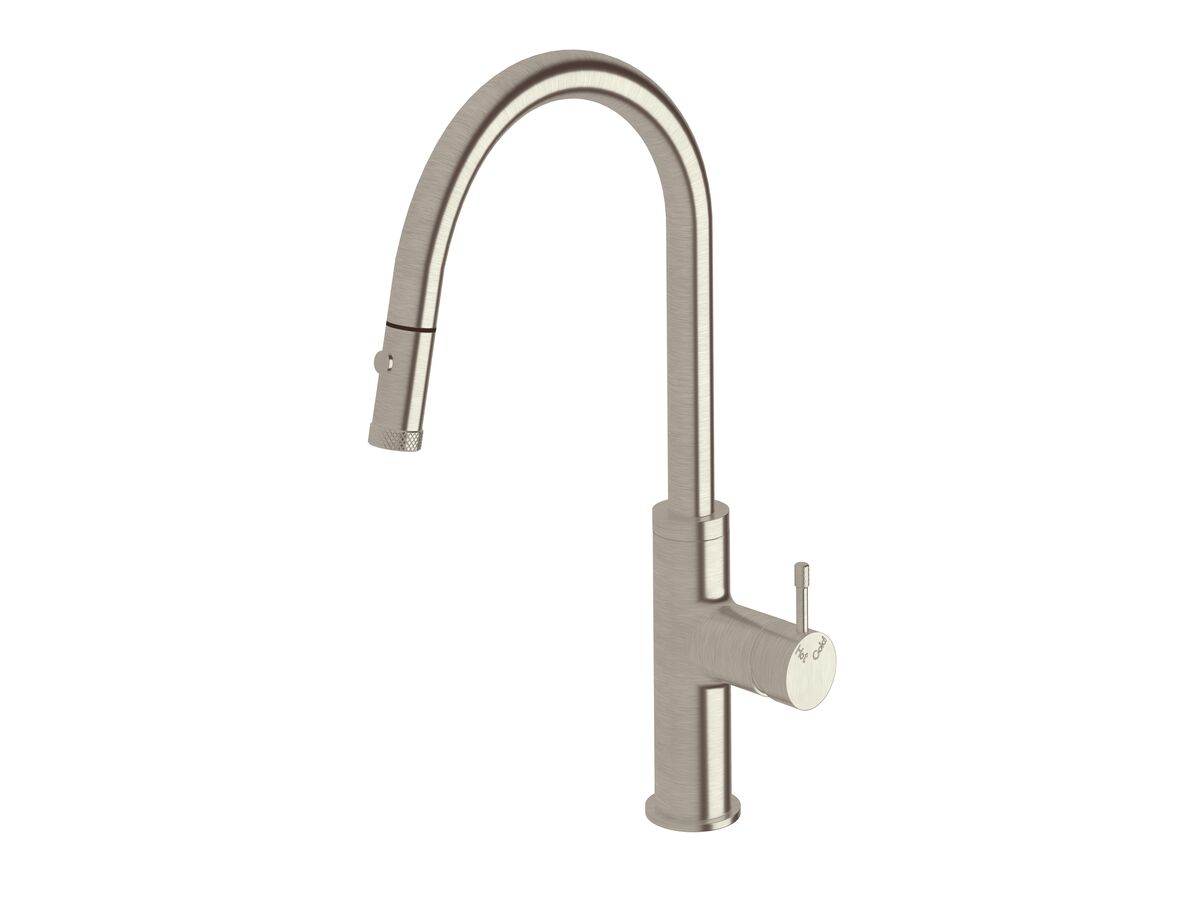 Hero - Sussex Scala Nova Sink Mixer Pull Out Spray PVD Brushed Nickel (5 Star) Lead Free