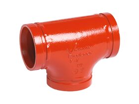 Victaulic Roll Groove Tee Painted 50mm