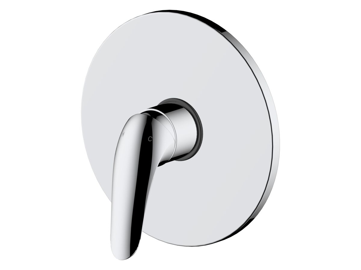 Hero - Posh Bristol Mk2 Shower Mixer Tap All Pressure with 200mm Cover Plate Chrome Lead Free