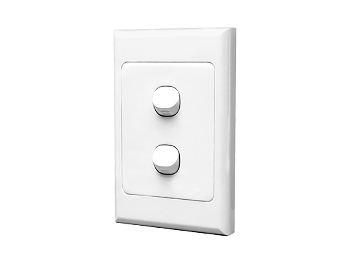 Eureka 2 Gang Switch Vertical 10A 88SW2