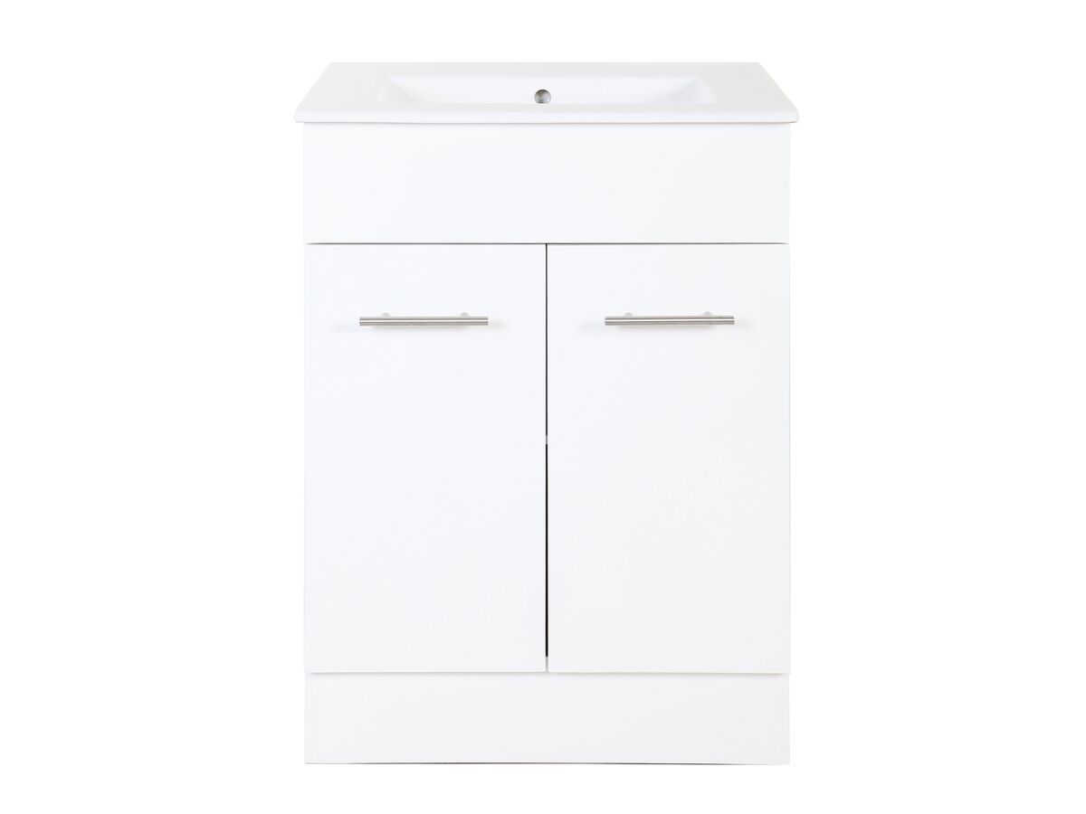 Posh Bristol MK2 600mm Vanity Unit with Kick Centre Bowl 3 Tapholes