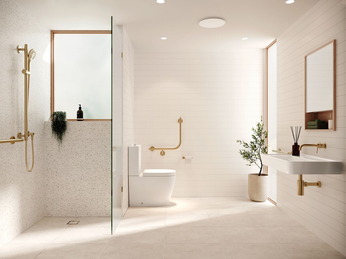 In Situ - Mizu Commercial Bathroom - Brushed Brass 2