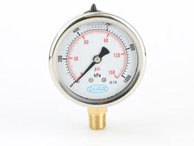 Dura Pressure Gauge Liquid 63mm 1000kPa