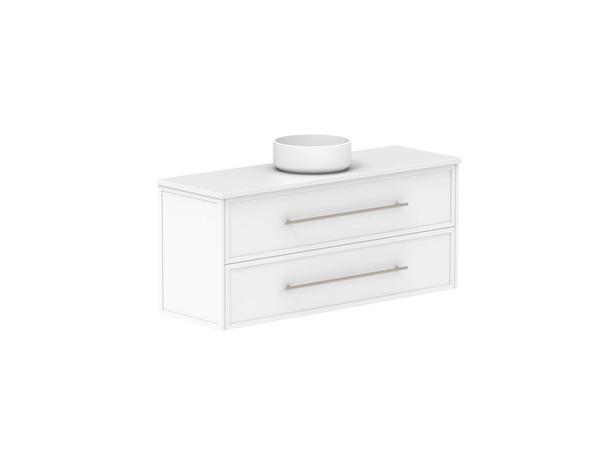 Supporting Image - Kado Lux Ensuite All Drawer Twin 1200mm Wall Hung Centre Basin 20mm Top Shaker