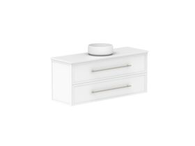 Supporting Image - Kado Lux Ensuite All Drawer Twin 1200mm Wall Hung Centre Basin 20mm Top Shaker