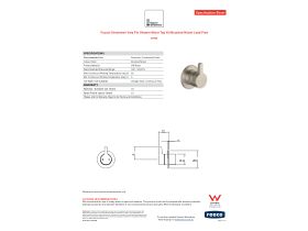 Specification Sheet - Faucet Strommen Vara Fin Shower Mixer Tap Kit Brushed Nickel Lead Free