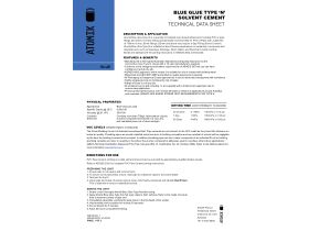 Technical Guide - ATOMIK Solvent Cement Type N Blue