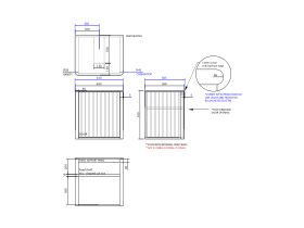 ISSY Cloud I 600mm x 500mm x 610mm Wall Hung Vanity Unit 1 Touch Latch Door Semi Inset (No Basin)
