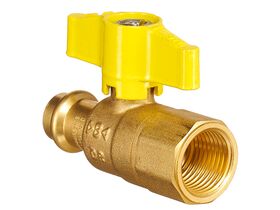 QT Lever Ball Valve Gas Copper DN15 x Female BSP 1/2"