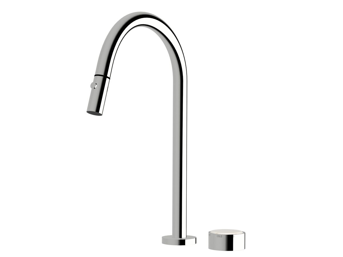 Supporting Image - Sussex Pure Elemental Progressive Sink Mixer Set Pull Out Spray Chrome (4 Star) Lead Free with Aurora Insert
