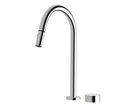 Supporting Image - Sussex Pure Elemental Progressive Sink Mixer Set Pull Out Spray Chrome (4 Star) Lead Free with Aurora Insert