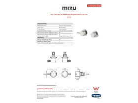 Specification Sheet - Mizu Drift Wall Top Assemblies Brushed Nickel Lead Free