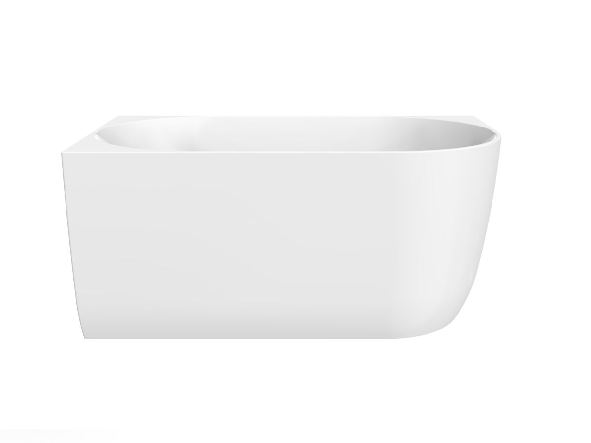 Posh Solus Back To Corner Freestanding Bath 1300 Left Corner White