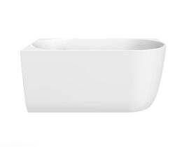 Posh Solus Back To Corner Freestanding Bath 1300 Left Corner White