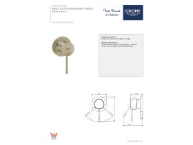 Technical Guide - GROHE Essence New Shower / Bath Mixer Slim Tap Brushed Nickel (V2)