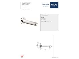 Technical Guide - GROHE Bauedge New Bath Outlet 180mm Chrome