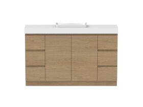 Hero - Posh Domaine 1500mm Ensuite Floor Mount Vanity Unit Single Bowl 90mm Top
