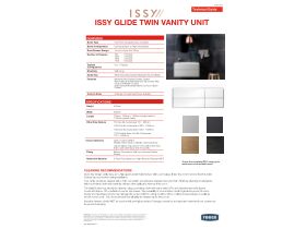 Technical Guide - ISSY Glide Twin Wall Hung Vanity Unit