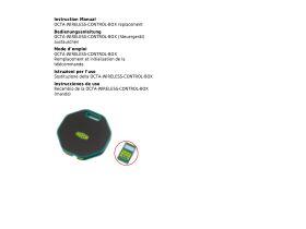 User Manual - Refco Octa-Wireless Control Box 4686752