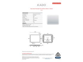 Specification Sheet - Kado Aspect Rectangle Veil LED Mirror 800mm x 1000mm
