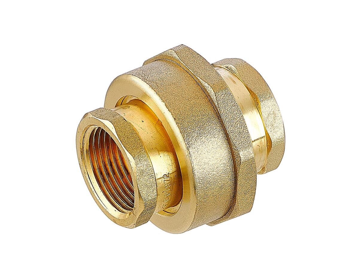 Union Barrel Female & Female Brass 20mm