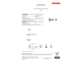 Specification Sheet - Sussex Scala Bath Set 200mm Chrome