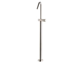 Sussex Pure Floor Mounted Bath Mixer Tap with Cirque Textured Handle Chrome