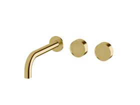 Hero - Sussex Pure Elemental Wall Bath Hostess System 200mm PVD Brushed Gold