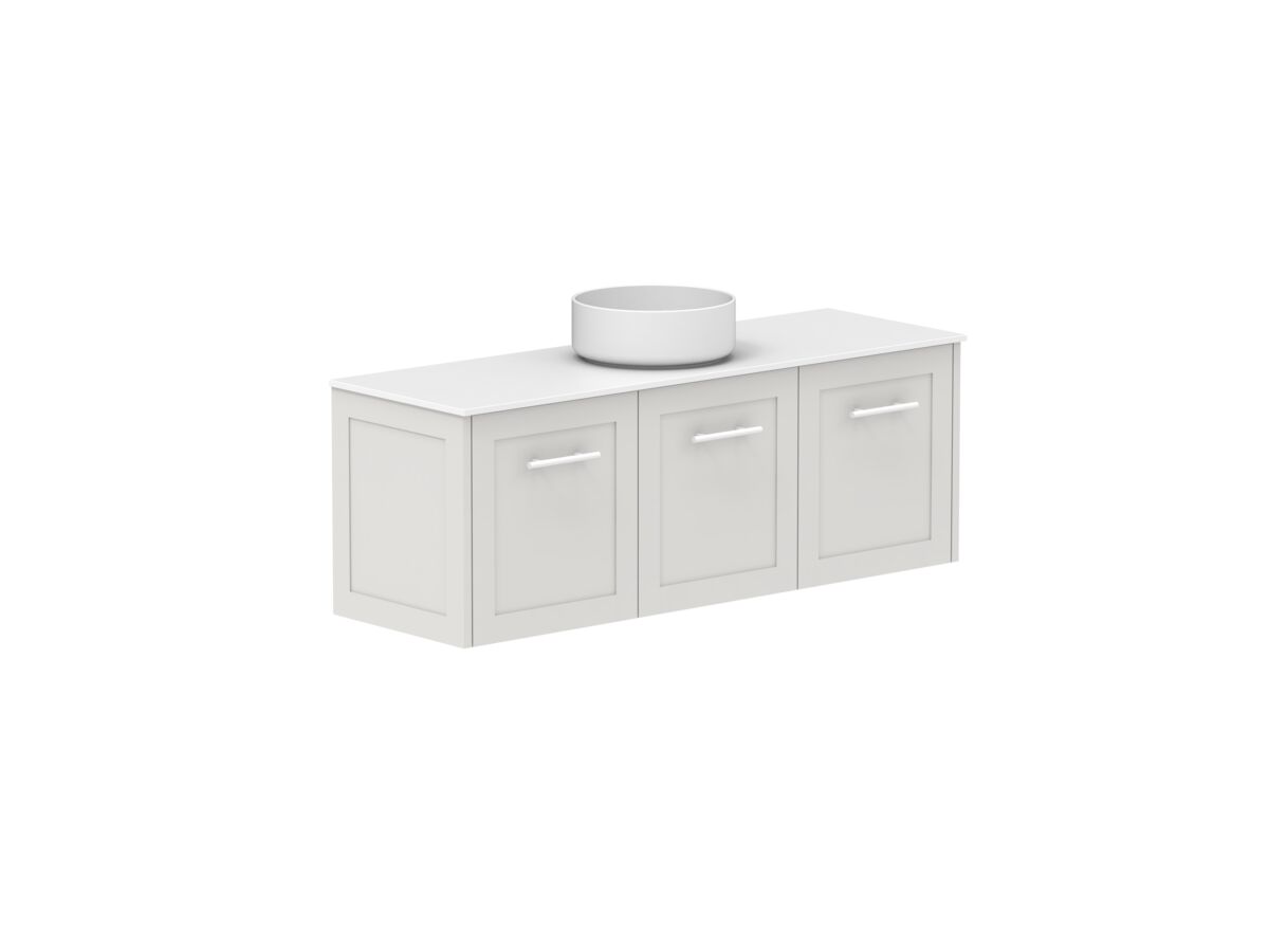 Supporting Image - Kado Lux Ensuite All Door 1200mm Wall Hung Centre Basin 12mm Durasein Top