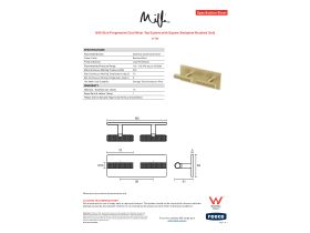 Specification Sheet - Milli Etch Progressive Dual Mixer Tap System with Square Backplate Brushed Gold